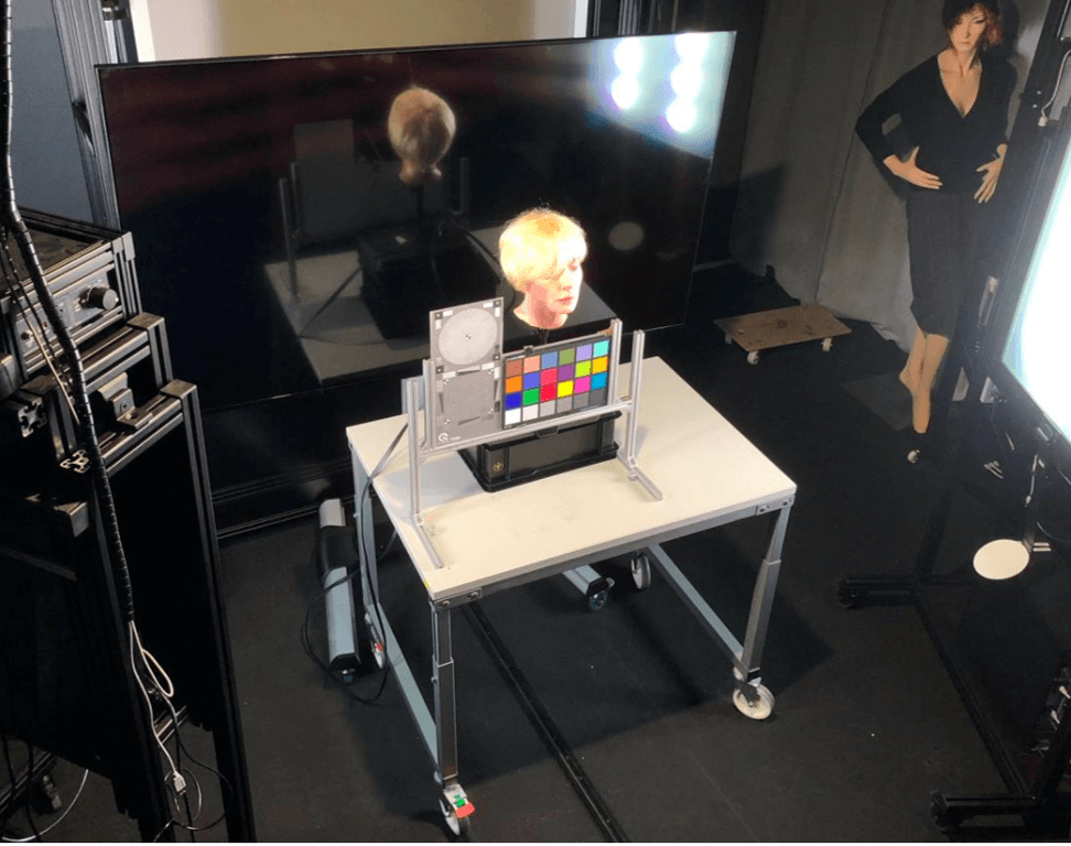 Image 7: An example setup test setup with a TV Webcam example test lab