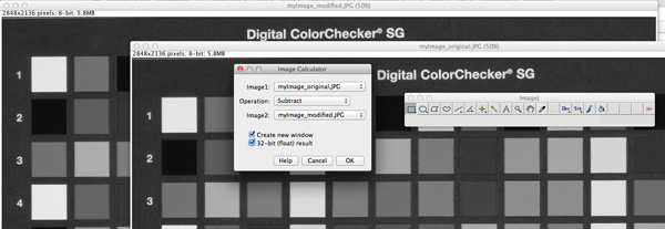 ImageJ compare