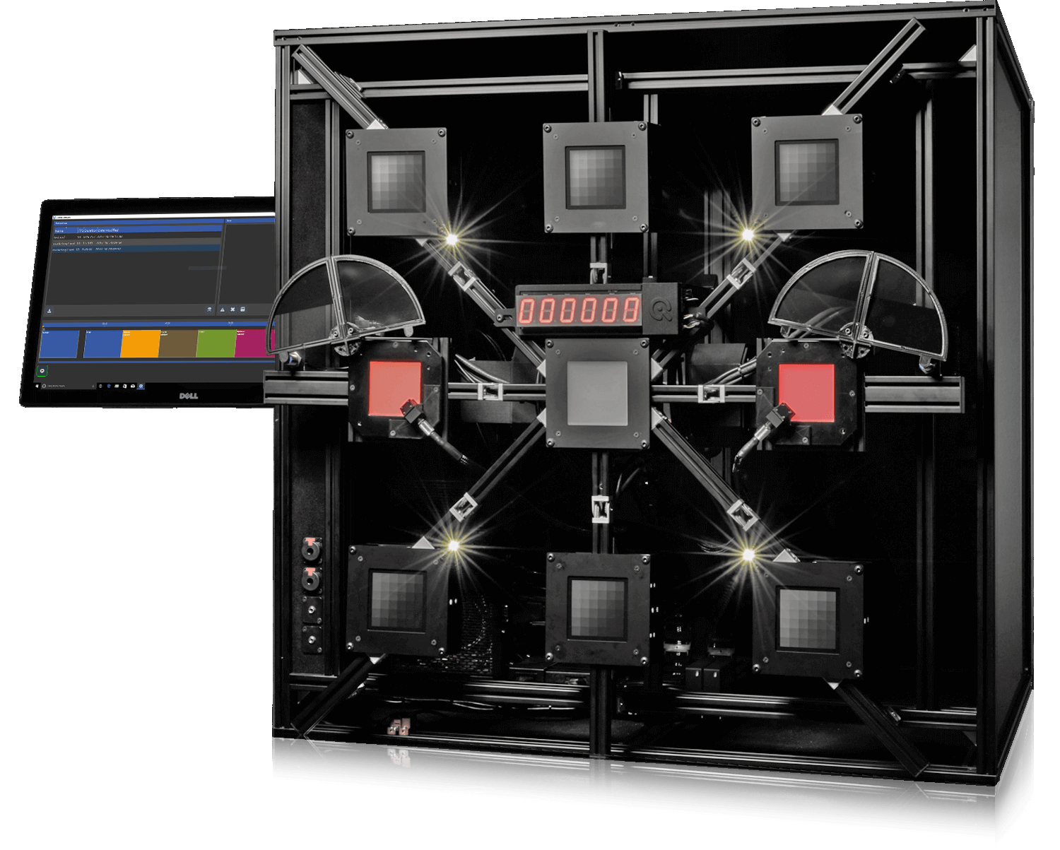 The Dynamic Test Stand for testing CDP and flicker (MMP) of ADAS systems. Dynamic Test Stand