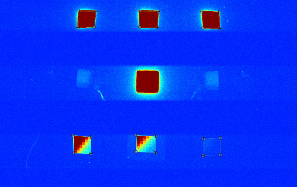 View from a camera under test using the DTS flicker (MMP) mode. DTS flicker