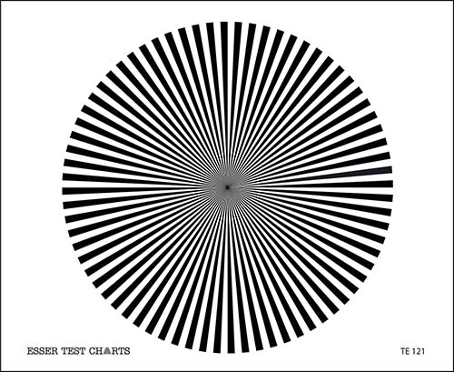 Back Focus Test Chart