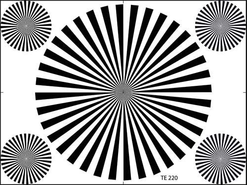 Camera Back Focus Chart